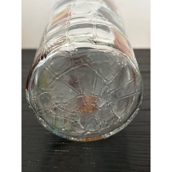 Retired PARTYLITE Flash Painted Mosaic Calypso Glass Vase 10.25" Tall Abstract - Picture 9 of 9